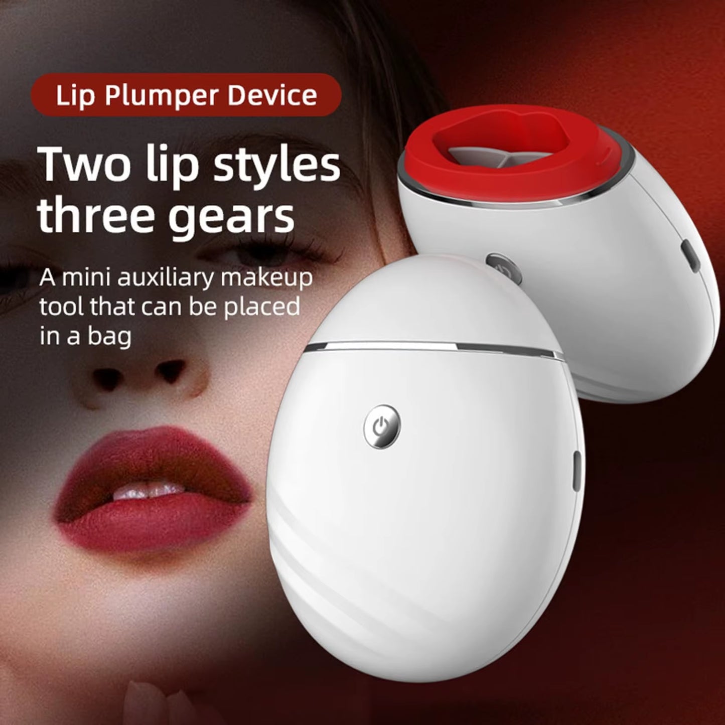 Electric Lip Plumper Device, Professional Lip Enlarger with Suction for Fuller Lips, Lip Plumping Tool, Lip Suction Plumper Tool